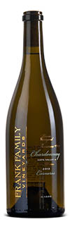 A bottle of Frank Family Chardonnay