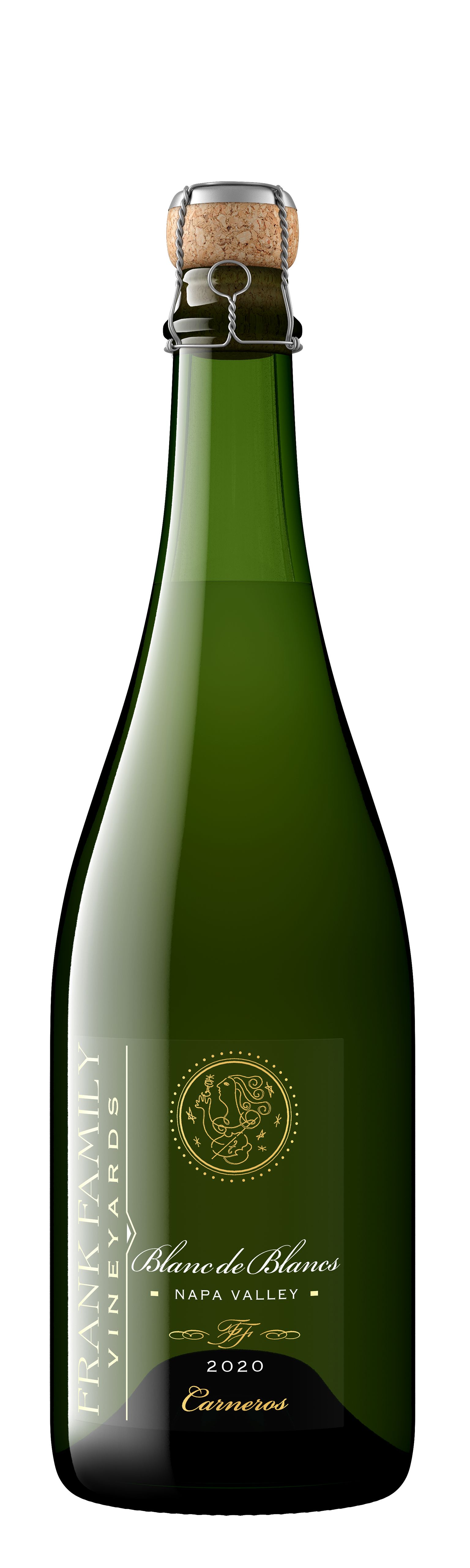 Frank Family Vineyards 2020 Blanc de Blancs bottle shot