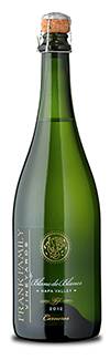 A bottle of Frank Family sparkling wine