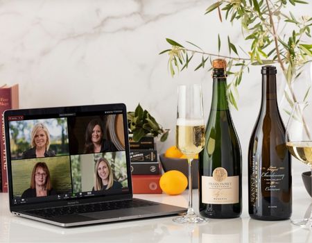 Women of Frank Family on computer screen 